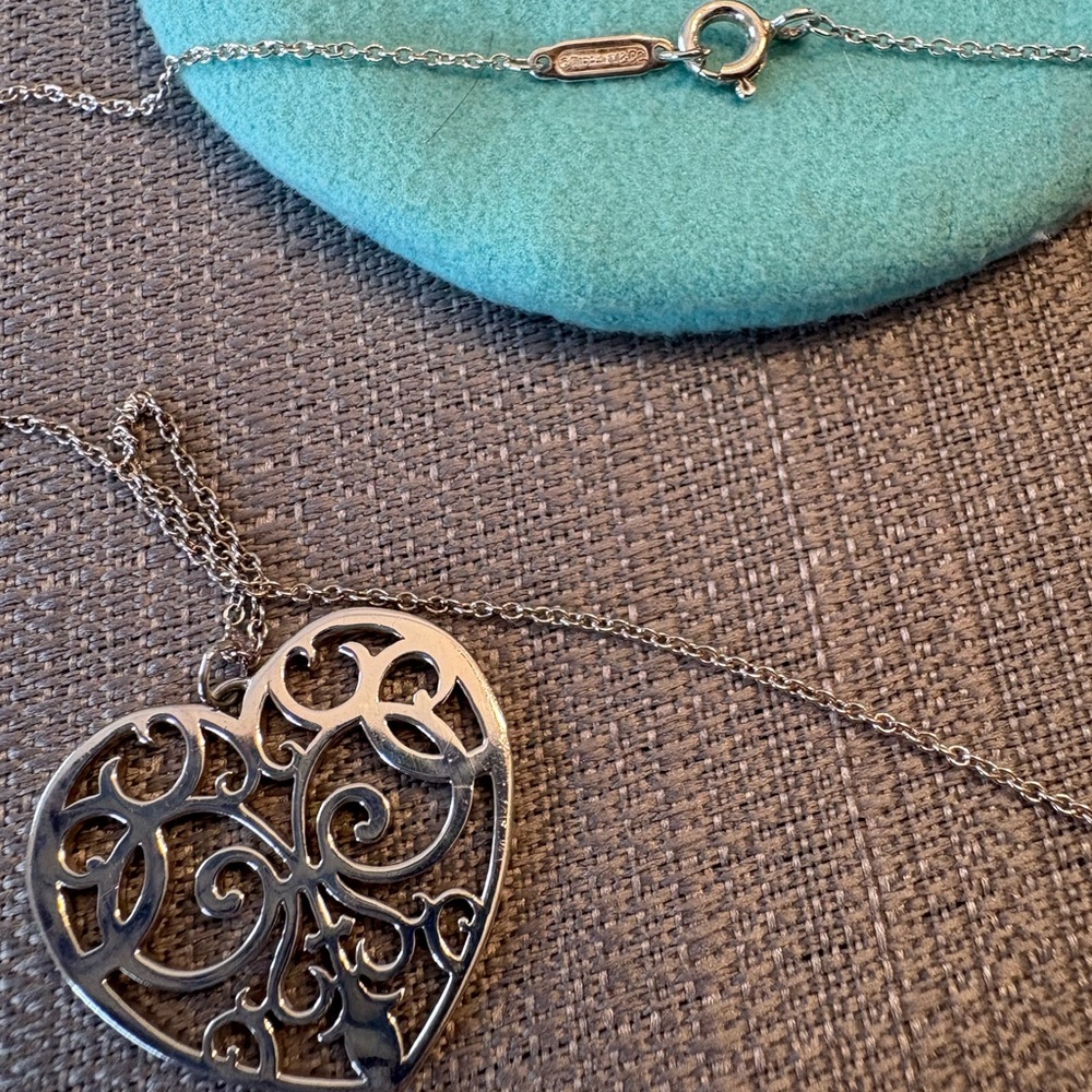 Tiffany & Co. Silver Heart Necklace